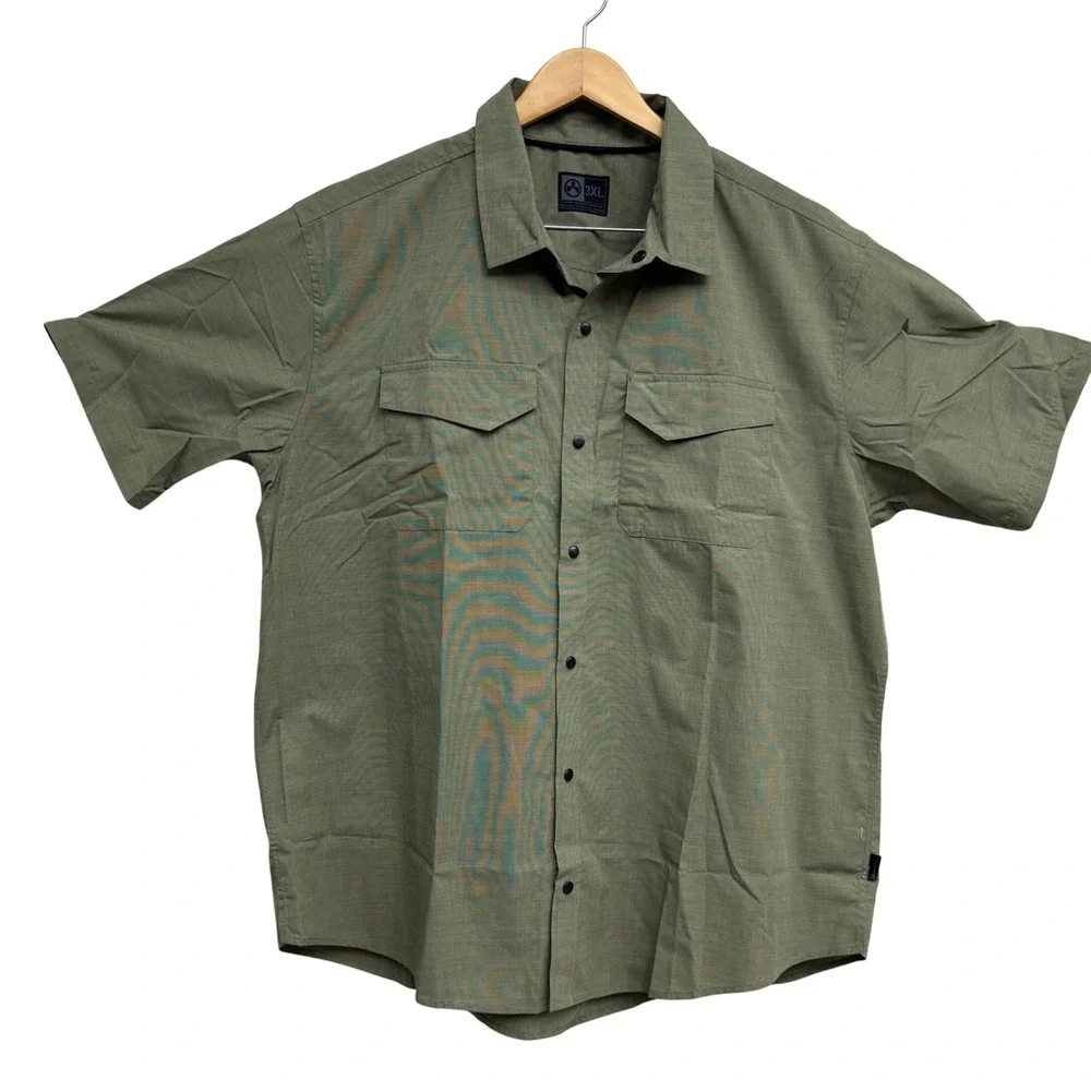 Magpul Mansfield Short Sleeve Shirt Thyme Green MAG713 Mens 3XL Moisture Wicking